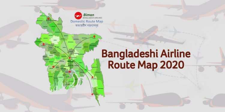 air route map of bangladesh