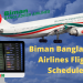 Biman Bangladesh Airlines Flight Schedule