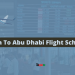 Dhaka To Abu Dhabi Flight Schedule